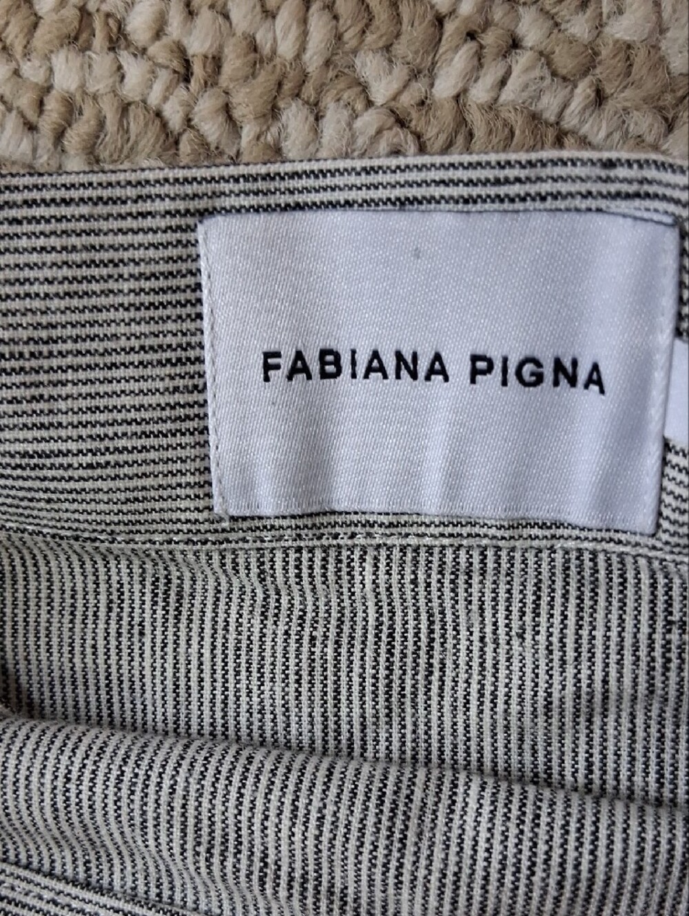 Fabiana Pigna Handmade Linen CottonButton-Front Wrap Midi Skirt S - Picture 2 of 4
